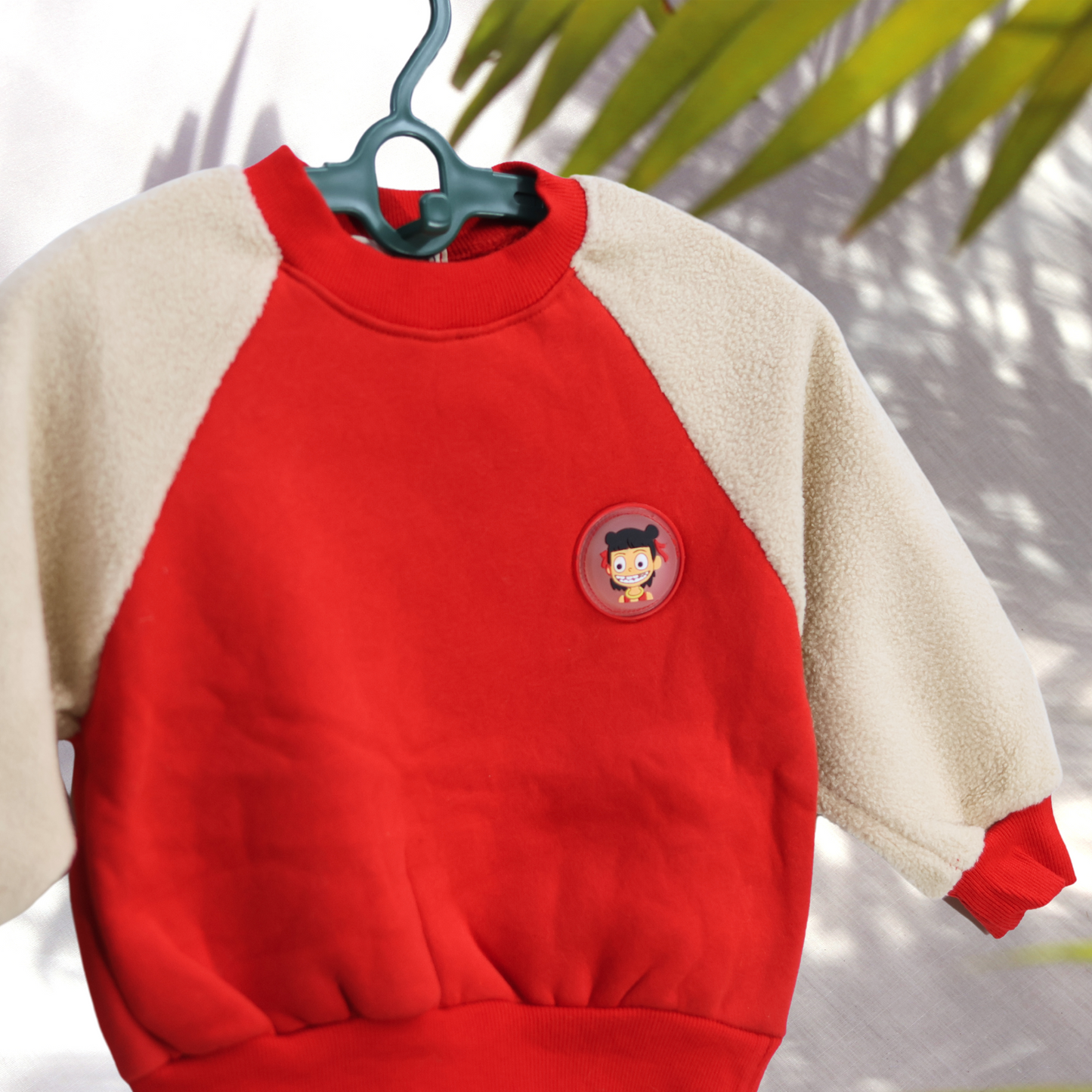 Cozy Fleece Sleeve Sweatshirt for Kids