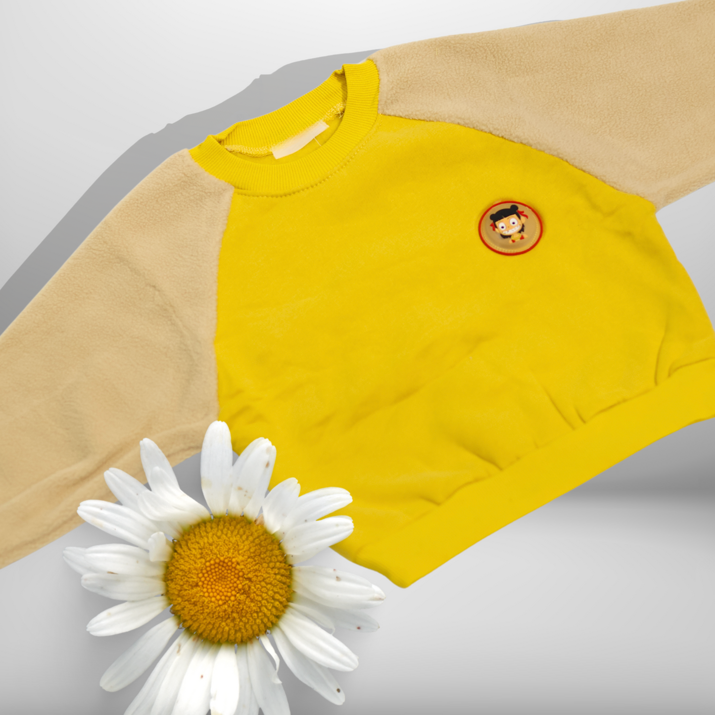 Cozy Fleece Sleeve Sweatshirt for Kids