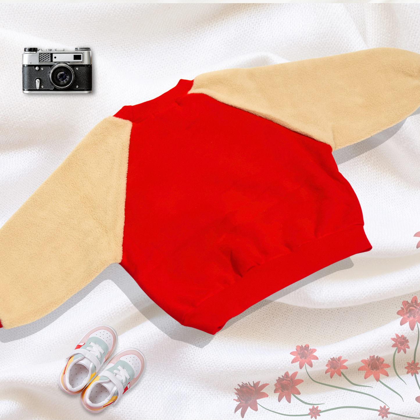 Cozy Fleece Sleeve Sweatshirt for Kids