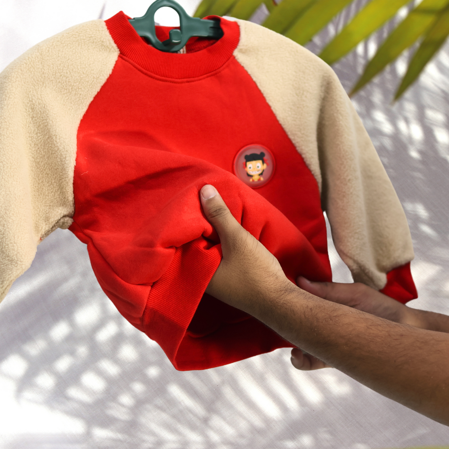 Cozy Fleece Sleeve Sweatshirt for Kids
