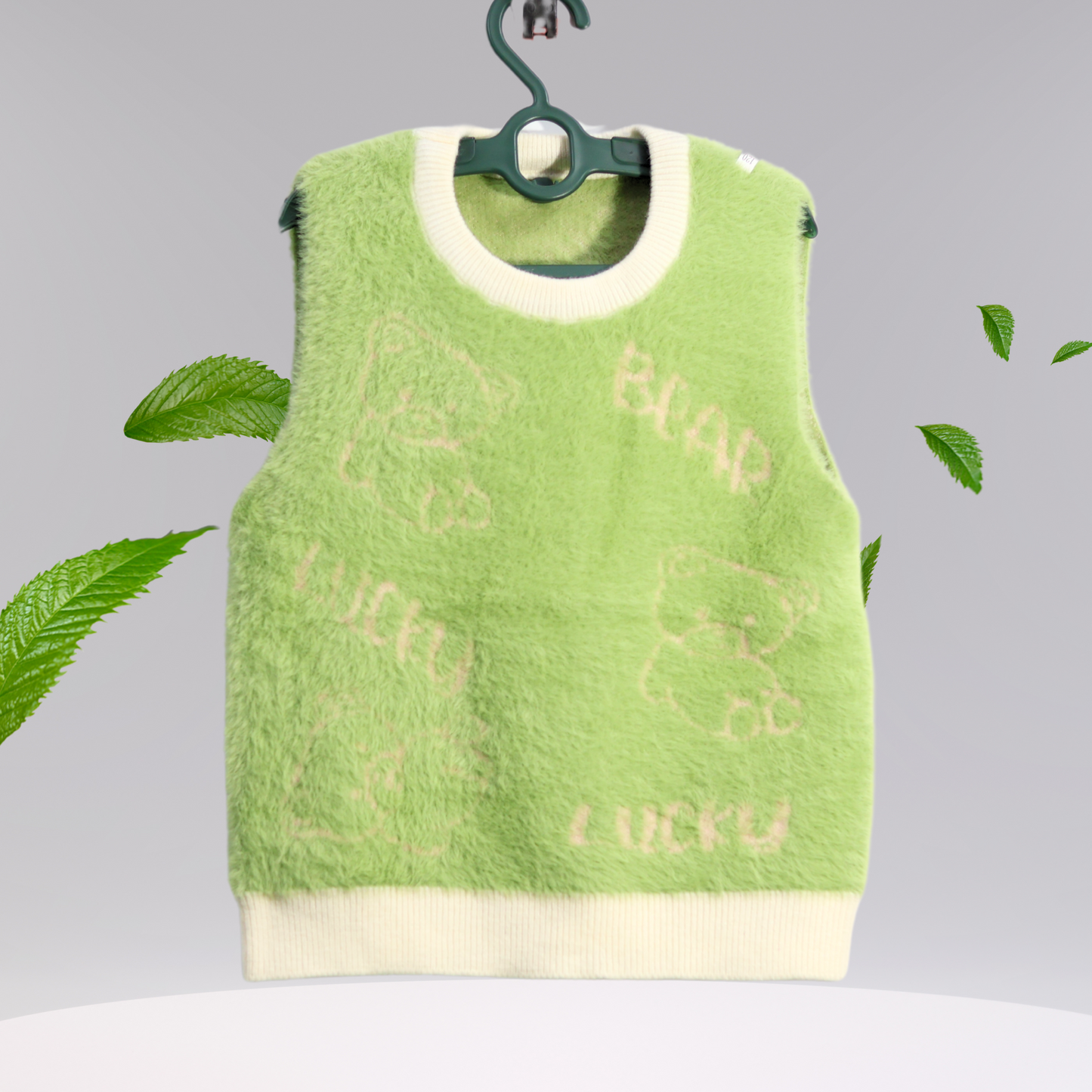Soft Furry Bear Cut Sleeve Sweater for Kids – Cozy Sweater by Tinnie and Tiny