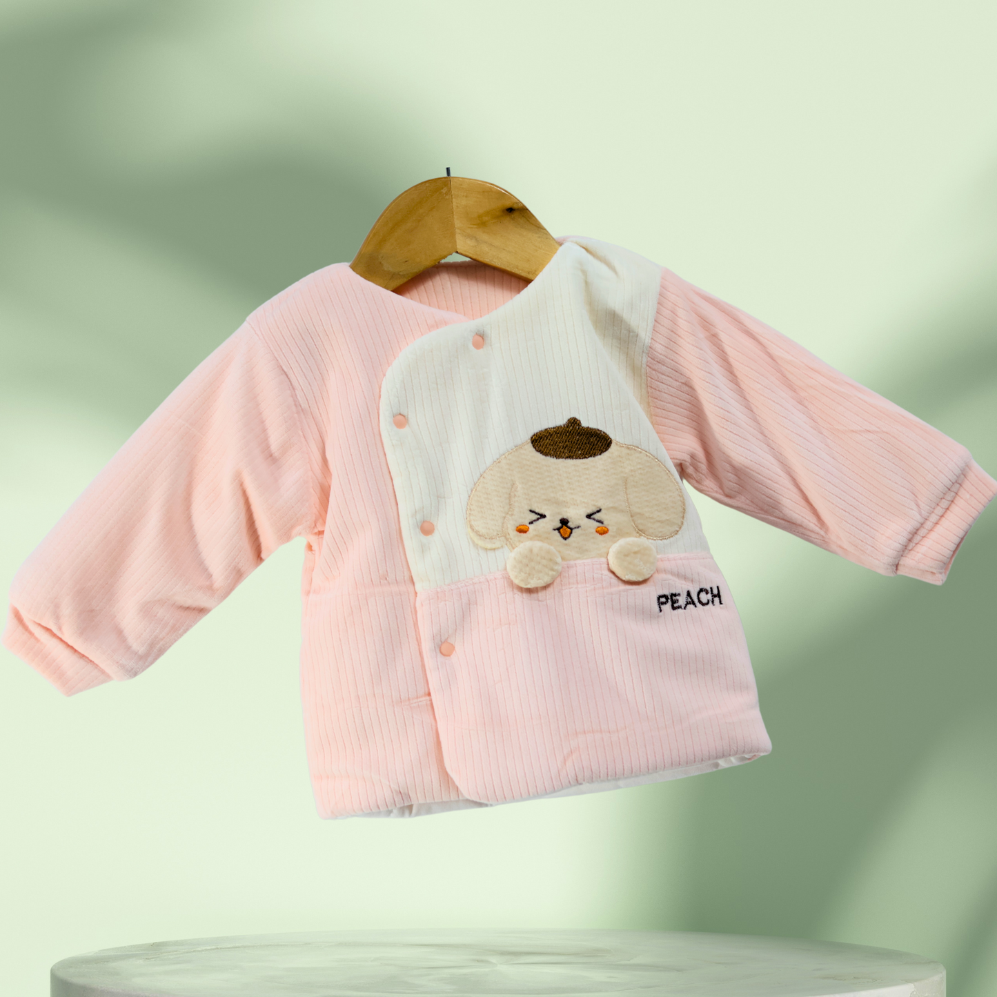 Soft Padded Baby Outfit Set with Adorable Puppy Design - Tinnie and Tiny