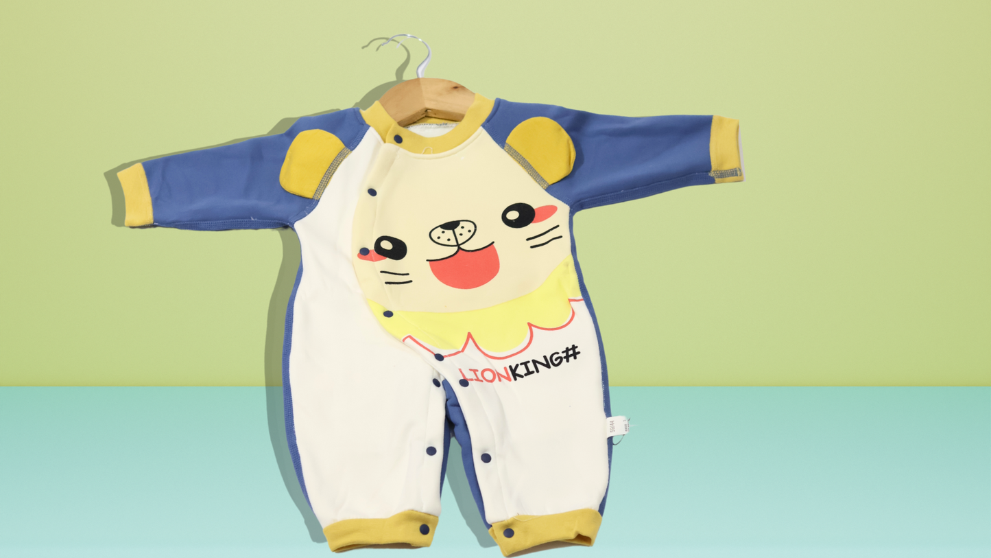 Lion King Baby Romper for winters - Adorable Full Sleeves Jumpsuit