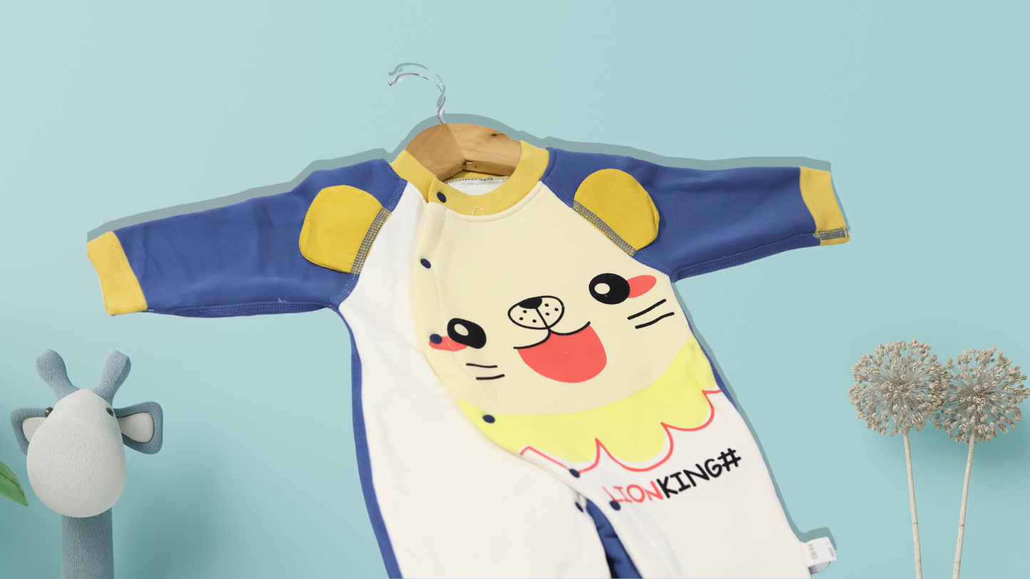 Lion King Baby Romper for winters - Adorable Full Sleeves Jumpsuit