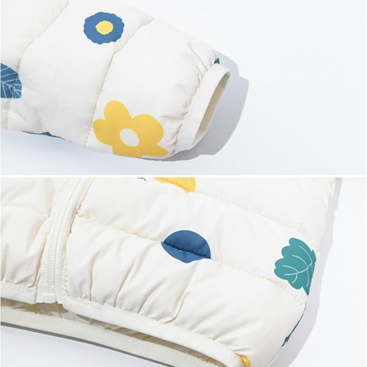 Adorable Flower Hooded Puffer Jacket for Kids | Tinnie & Tiny