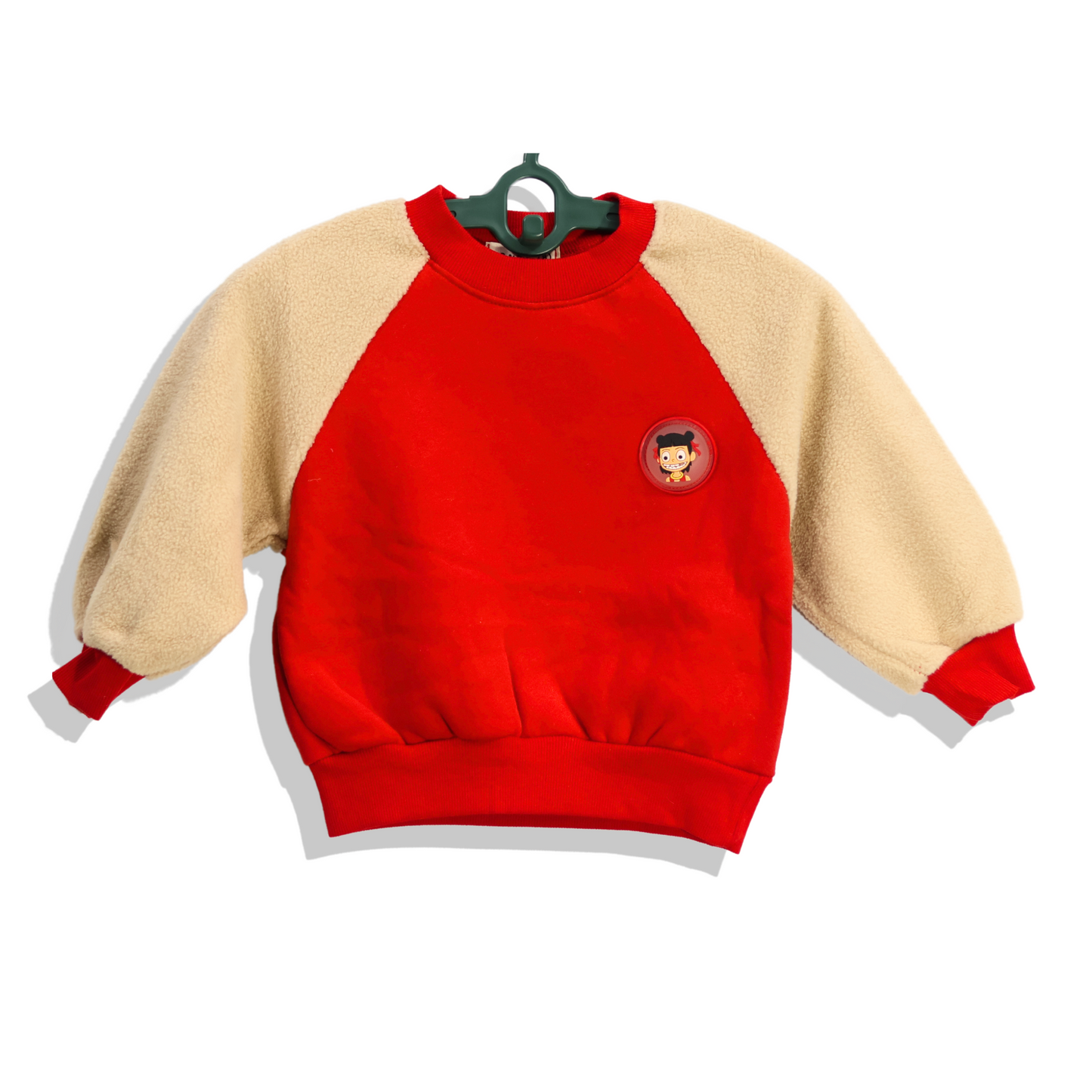 Cozy Fleece Sleeve Sweatshirt for Kids