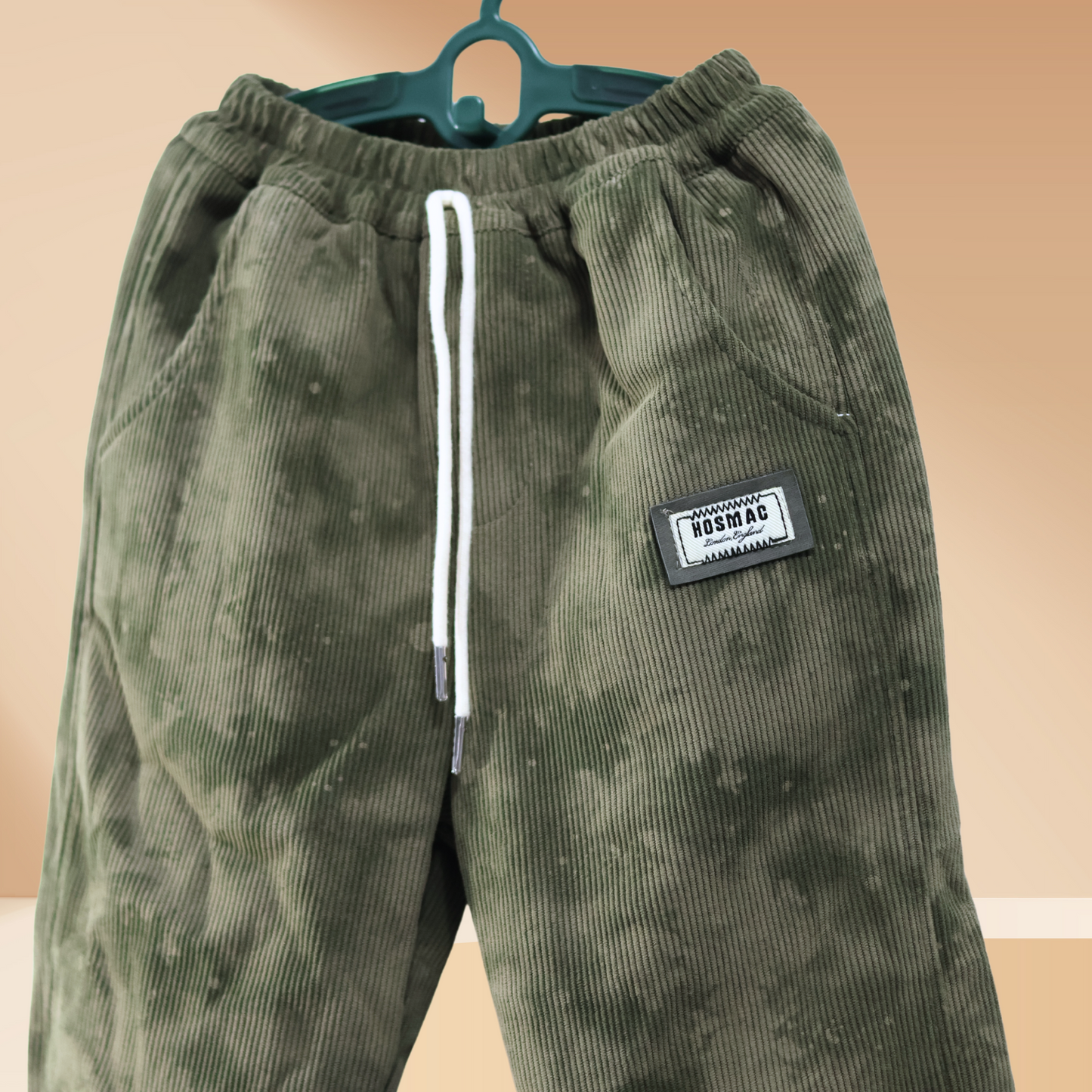 Stylish Green Camouflage Padded Jogger Pants for Kids by Tinnie and Tiny