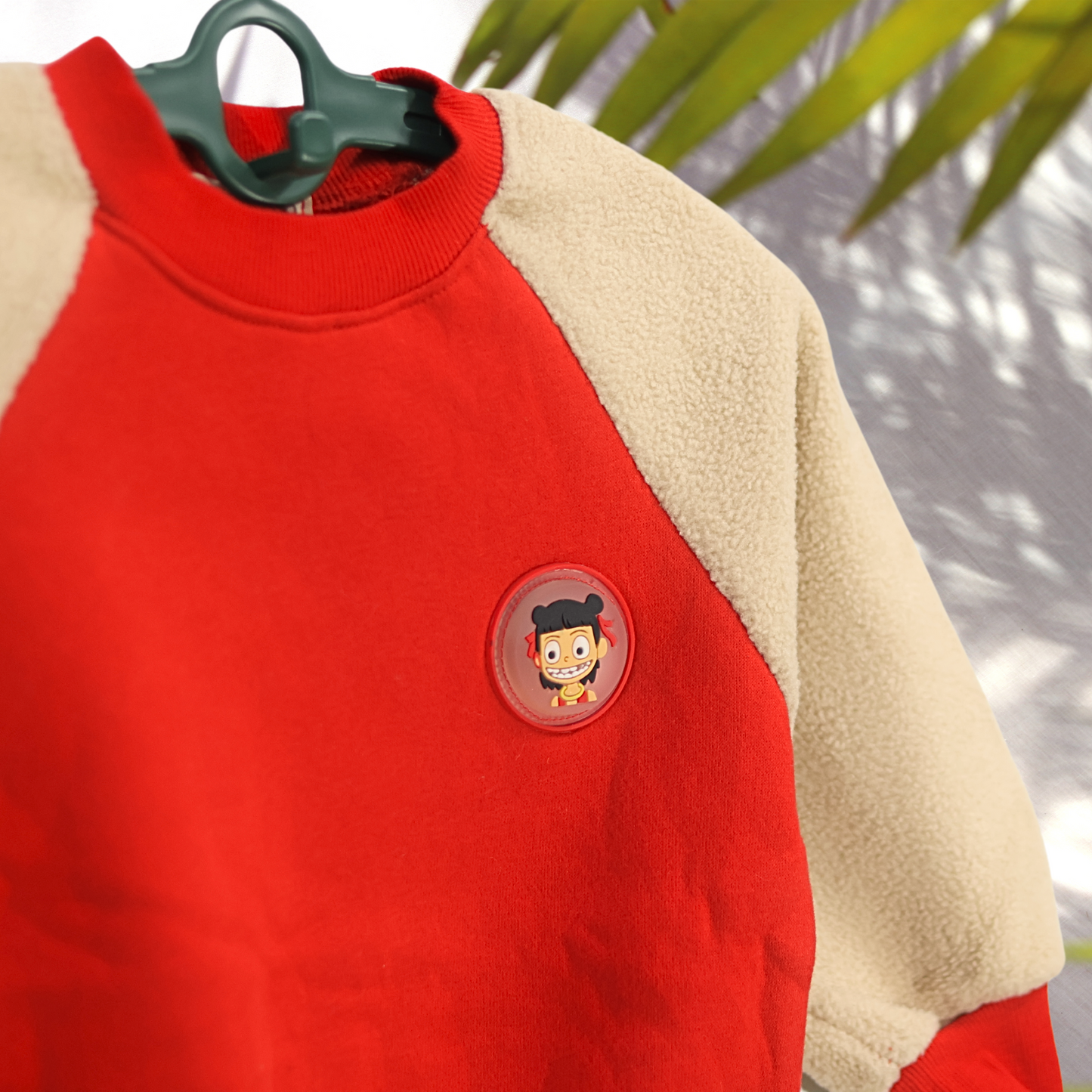 Cozy Fleece Sleeve Sweatshirt for Kids