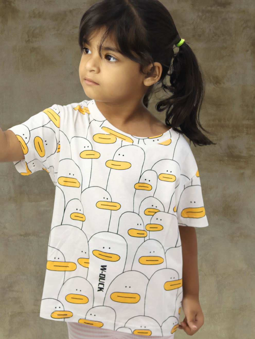 Duck Print Kids' T-Shirt | Unisex | Skin friendly soft cotton fabric