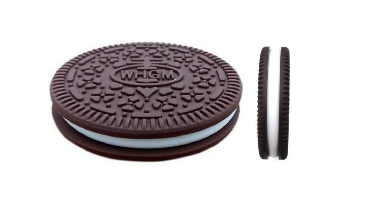 Cookie Teether for Babies - Soft, BPA-Free Silicone Teething Toy