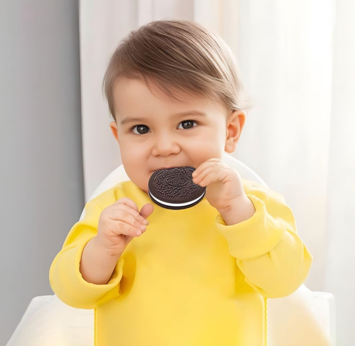 Cookie Teether for Babies - Soft, BPA-Free Silicone Teething Toy