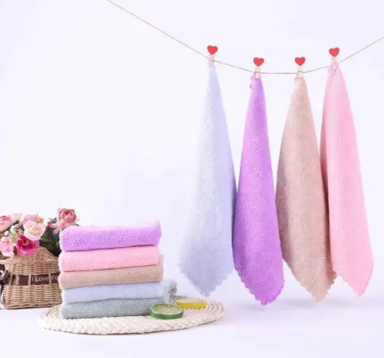 Tinnie and Tiny 6-Piece Baby Wash Cloth Set - Soft and Gentle for Everyday Use
