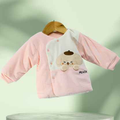 Soft Padded Baby Outfit Set with Adorable Puppy Design - Tinnie and Tiny